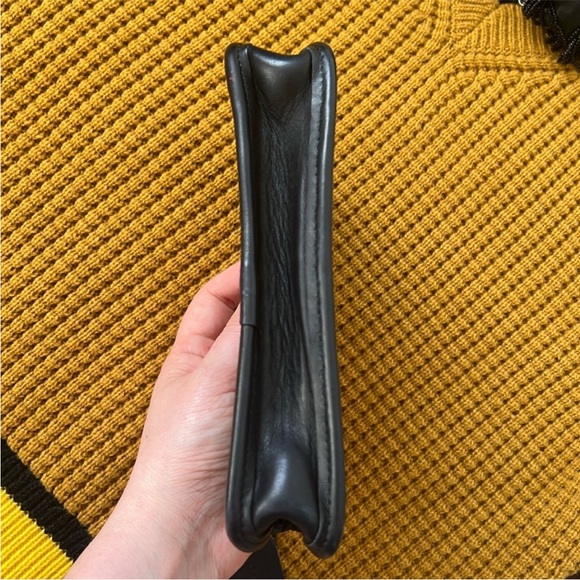 Vintage Coach Black Leather Chunky Case Multipurpose Make-up Money Pouch - Picture 8 of 14
